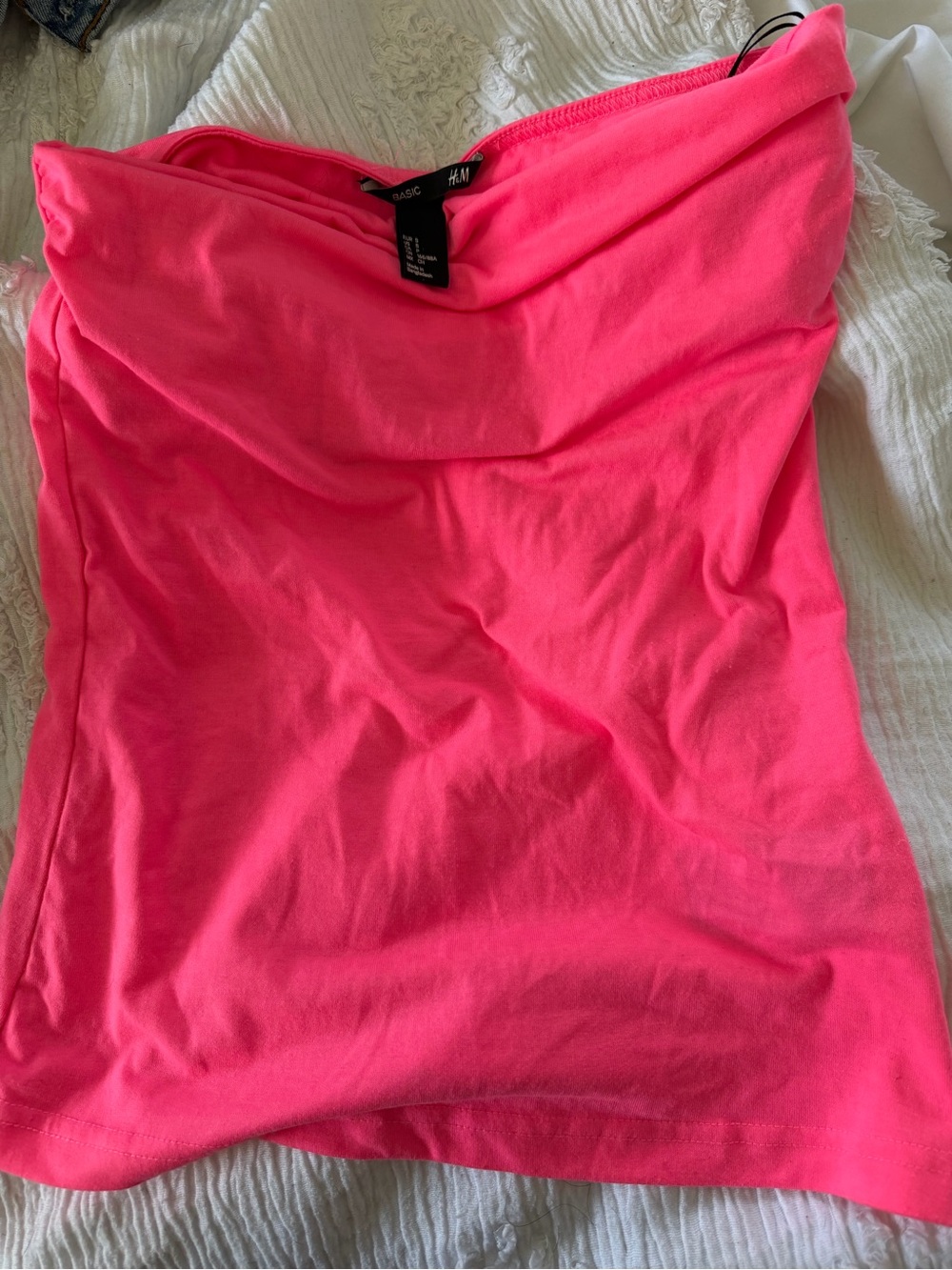 H&M Hot Pink Strapless Camisole